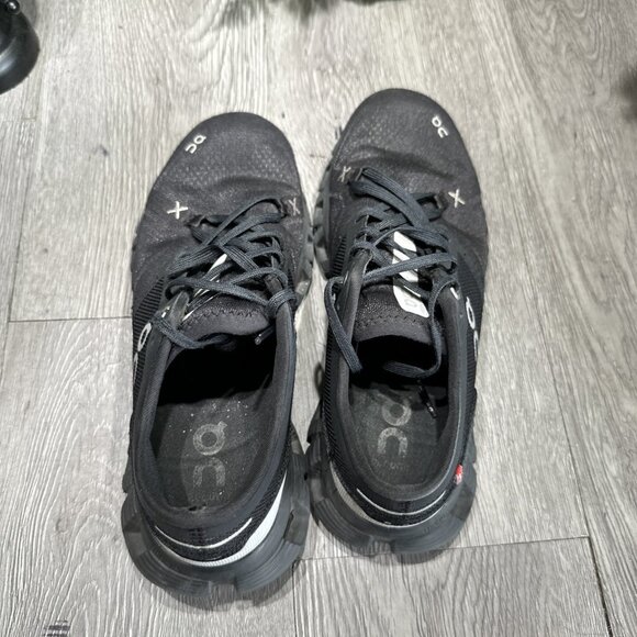 On Womens Cloud X Black White Running Shoes Sneakers Size 7 - Picture 7 of 11